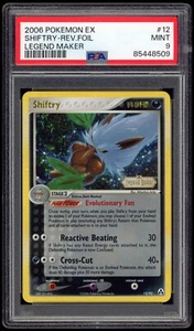 2006 PSA 9 Mint Shiftry Reverse Holo Rare EX Legend Maker Pokemon Card 12/92 - Picture 1 of 2