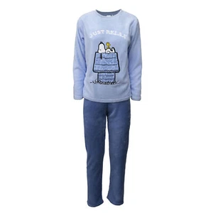 Pigiama Snoopy donna ragazza lungo invernale in pile 6954 - Picture 1 of 7