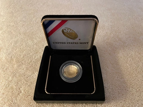 2014-W US Mint Baseball Hall of Fame $5 Gold Proof Coin w/OGP & COA Cover