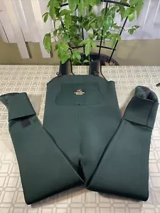 Caddis Wading Systems Green Boot Foot Waders Neoprene Nylon Men's Size US Large - Picture 1 of 12