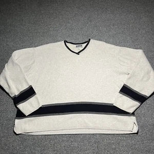 Vtg Xhilaration Sweater Womens XL Stripe Knit Pullover Oversized USA Made 90s - Picture 1 of 10