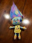 DreamWorks Trolls Harper Painter Yellow Paint Splatter Art Plush Doll 12&quot;