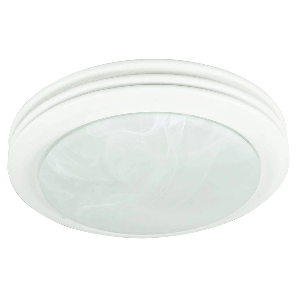 Hunter 90052 Saturn Bathroom Ventilation Fan Light Satin White