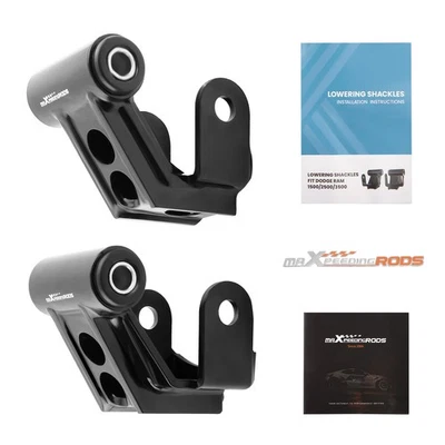 2" Drop Lowering Shackles Kit For Dodge Ram 1500 Mega Cab 03-13 Foto 1 de 4