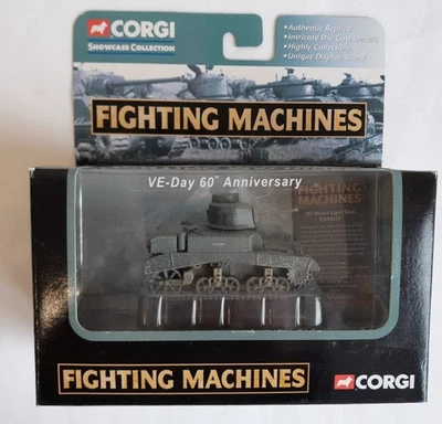 Corgi Fighting Machine - STUART LIGHT TANK 4TH COLDSTREAM GUARDS - VE-Day Sealed - Image 1 of 3