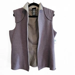 Star Wars Galaxy's Edge Vest Mens XL Textured Lavender Gray Sleeveless - Picture 1 of 5