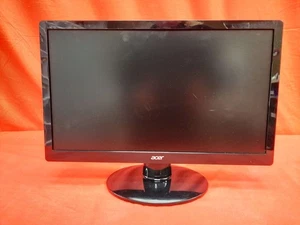 Acer S200HQL LCD Monitor 20 Inch Backlit Black DVI-D VGA Very Good 0318 - Picture 1 of 3