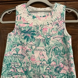 Adorable LILLY PULITZER LITTLE GIRLS SHIFT DRESS SIZE 7 FREE SHIPPING - Picture 1 of 15