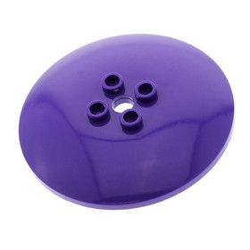 1x Lego Sat Radar Dish 6x6 Purple Screen Studs Empty 7591 44375a 45729a