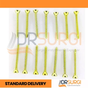 AO Cortex 1.5mm Self Tapping Screws 105 Pcs Set Titanium - Picture 1 of 3
