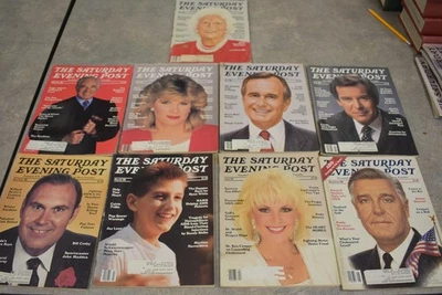 1988 The Saturday Evening Post Magazine Lot 9 Issues Bush, Watikins, Jillian - Image 1 of 2