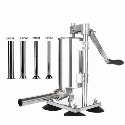 Máquina embutidora de salchichas manual VEVOR 2L 5 libras máquina embutidora de salchichas vertical de acero inoxidable Foto 1 de 2
