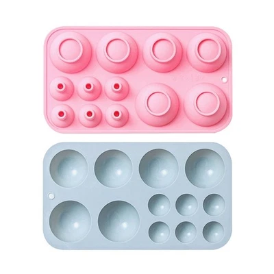 Semicircle Baking Manual Dripping Mold Grade Silicone Fondant Mould - Image 1 of 4