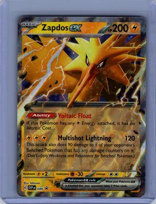 Pokemon SV: Scarlet & Violet Promo Cards #049 Zapdos ex Near Mint or Better - Image 1 of 2