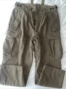 Vintage Bundeswehr Armee Verwi Wolle grün Hose 33 x 29 Fallschirmjäger - Bild 1 von 18