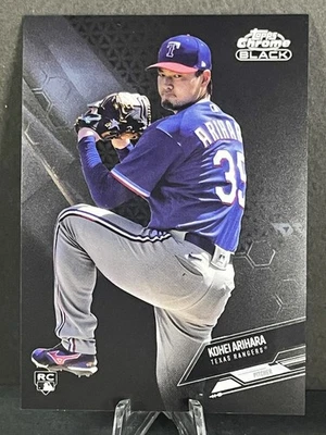 2021 Topps Chrome Black Kohei Arihara Rookie #47 RANGERS - Image 1 of 2