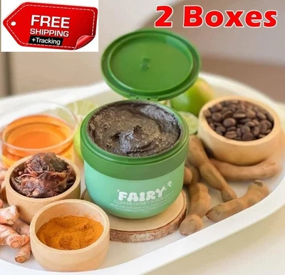 2 X Fairy Coffee Honey Scrub Gold Brightening Body Skin 300 g - Image 1 of 4