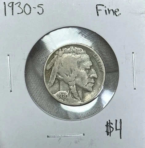 1930 S Buffalo Nickel Fine Cover