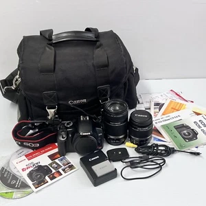 Canon EOS Rebel XSi 450D Camera w/ EF-S55-250mm f/4-5 Lens Bag Charger Manuals - Picture 1 of 16
