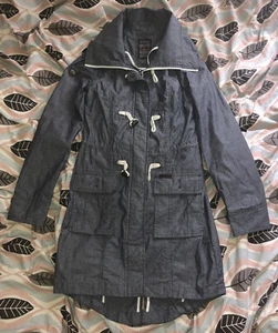 Dreimaster Ladies Blue Grey Cotton Anorak XS - Picture 1 of 12