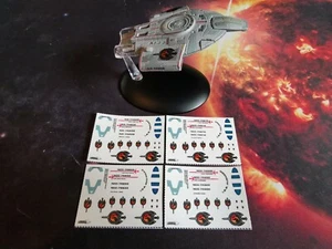 ISS DEFIANT STANDARD AND XL WATERSLIDE DECALS - Star Trek EAGLEMOSS - NO MODEL - Foto 1 di 15