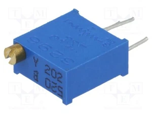 Potentiometer: für den Einbau 500mW THT 2kΩ ±10% T910Y-2K THT-Potentiometer m - Photo 1/1