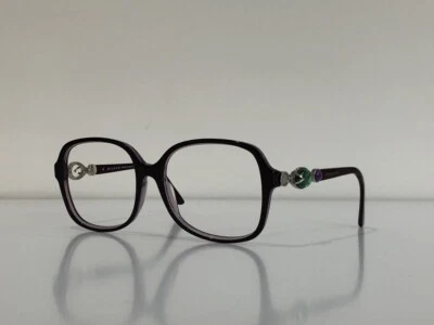 Bvlgari 8069-B 5112/8H Square Purple Crystals Sunglasses Frame Only 59-17-135 - Image 1 of 4