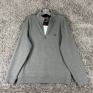 IZOD Advantage Performance Stretch 1/2 Zip Crewneck grau Herren M Langarm - Bild 1 von 9