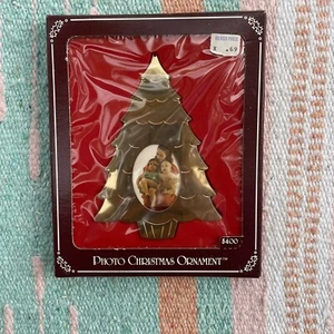 1979 Vintage Messing Charles Burns Foto Bilderrahmen Ornament Weihnachtsbaum - Bild 1 von 2