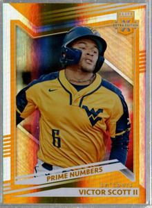 2022 Elite Extra Edition Prime Numbers Gold #157 Victor Scott II /24 
