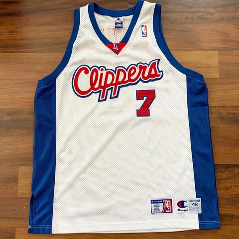 Vintage Champion Authentic Sewn Los Angeles Clippers Lamar Odom jersey Sz 48 Cover