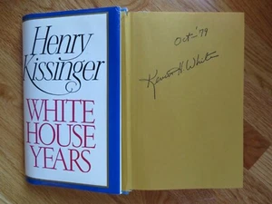 HENRY KISSINGER "WHITE HOUSE YEARS" 1979 Book signed Mayor KEVIN H. WHITE COA - Picture 1 of 6