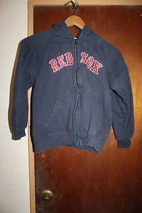 Majestic Boston Red Sox Blue Youth Hoodie Sweater Size 10/12 - Picture 1 of 5