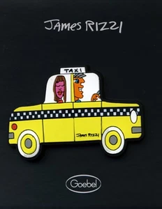 James Rizzi - Magnet 'Taxi' In Gift Packaging BRAND NEW!! - Picture 1 of 2