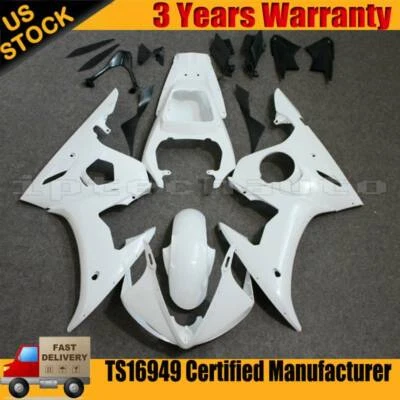 Fairing Kit For Yamaha YZF R6 2003 2004 03-04 R6S 06-09 2008 Bodywork Unpainted - Image 1 of 4