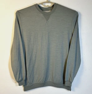 IceBreaker Men's Medium Green Wool/Nylon Lightweight Crew Neck Long Sleeve - Picture 1 of 4