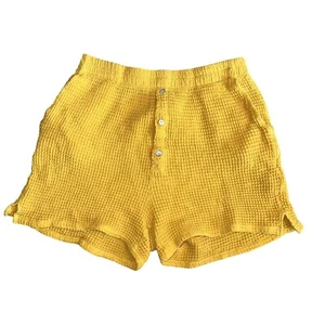 DONNI. Maglia waffle giallo madreperla pantaloncino donna medio M - Foto 1 di 9