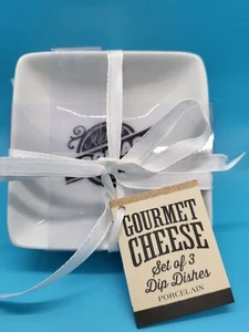 Creative Tops Gourmet Cheese Dip Dishes Set of 3 Olives Chutney Dish - Picture 1 of 5