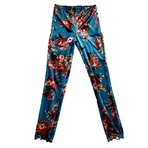 NWT New Joyfolie Girl's Mayla Leggings in Aegean Irate Floral Size 14 - Picture 1 of 4