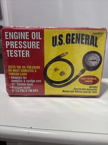 Kit de prueba de presión de aceite de motor GENERAL de EE. UU. 0 a 100 PSI/0-700 KPA artículo 92687 nuevo - Imagen 1 de 3