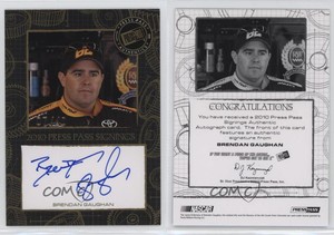 2010 Press Pass Press Pass Signings Gold /40 Brendan Gaughan Auto