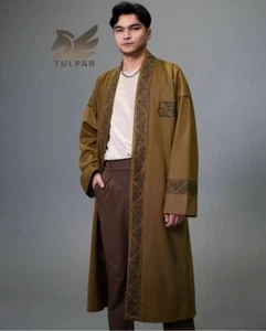 Shapan Chapan Kazakh Mongol Ethnic Luxury Clothing Jacket Oversize - Picture 1 of 3
