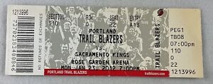 NBA 2012 01/23 Sacramento Kings at Portland Blazers Ticket-Wesley Matthews