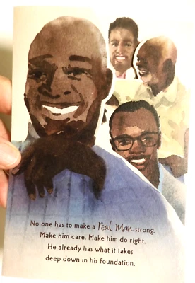 1 Tarjeta Sello Caoba Día del Padre Hombre Real Fuerte Honrándote Hombre Negro Foto 1 de 4