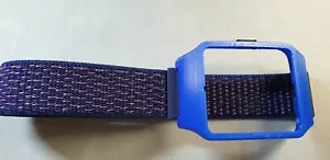 Sony Smartwatch 3 SWR50 blaues Gehäuse (Adapter) & Indigo gewebtes Nylonarmband - Bild 1 von 12