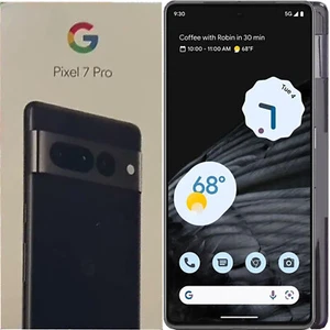 Google Pixel 7 Pro 5G Obsidian 128GB+12GB Dual-SIM Factory Unlocked GSM NEW - Picture 1 of 1