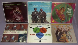 LOT 6 RECORDS LPS VINTAGE LATIN MAMBO CHA CHA BOLERO RHUMBA MIRIMBA MEXICANAS DJ - Picture 1 of 3