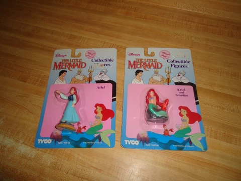 Tyco Disney's Little Mermaid Ariel as a Human & Ariel as a Mermaid and Sebastian Cover