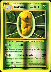 Pokémon XY Evolutions Kakuna 6/108 Uncommon Reverse Holofoil NM+