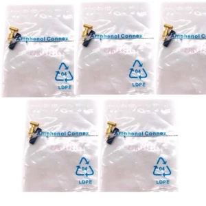 5 pcs Amphenol 142189 SMB Connector Straight Crimp Jack 50 Ohms - Picture 1 of 6